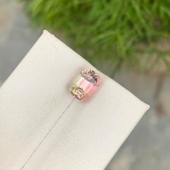 Gorgeous 2.0 Carat Natural Bicolor Tourmaline From Afghanistan Mine Cushion Cut
