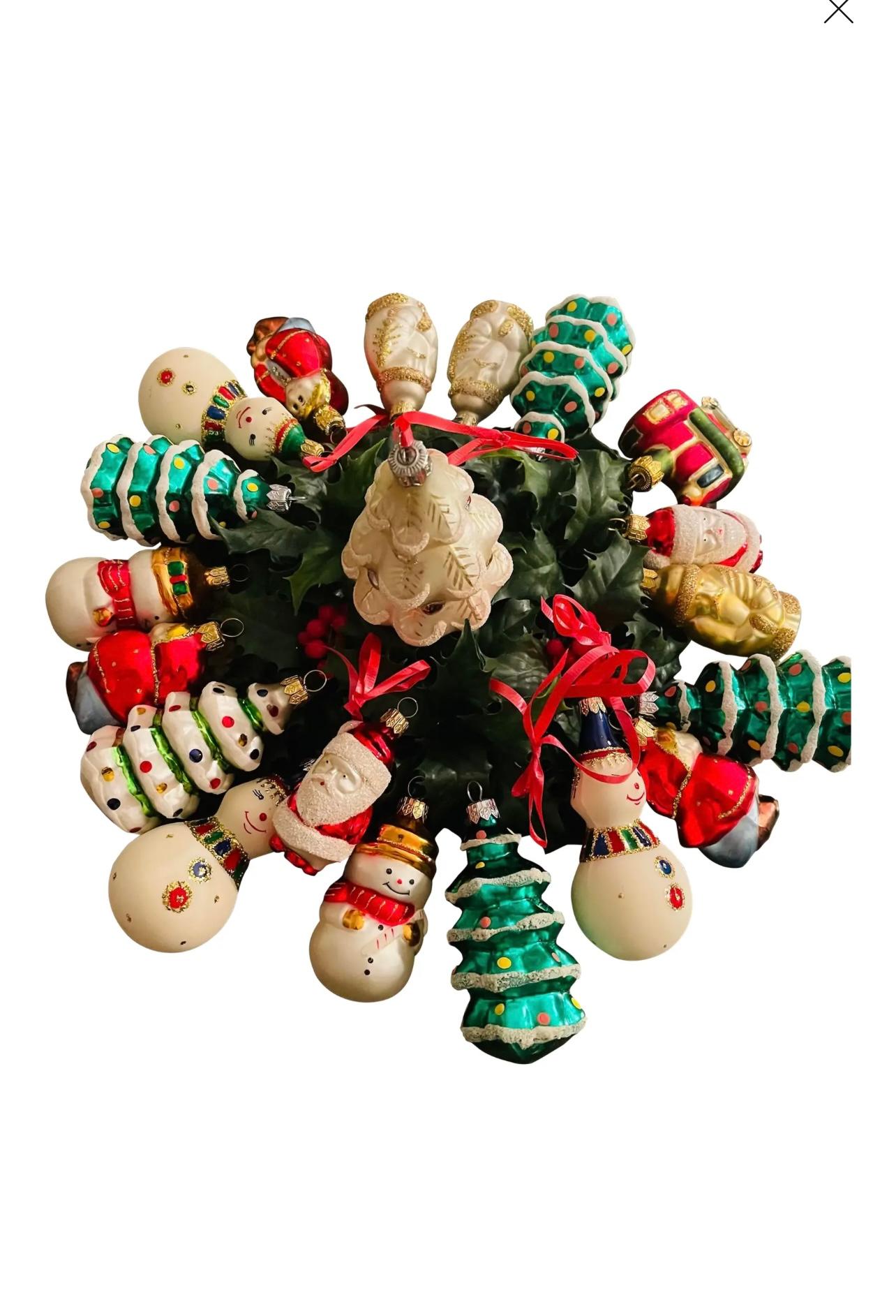 Gorgeous 20 S Vintage European Old World Christmas Ornaments Figurines