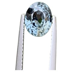 Antique Gorgeous 2.15 Carat Natural Loose Gray Spinel Oval Mixed Cut from Burma Mine