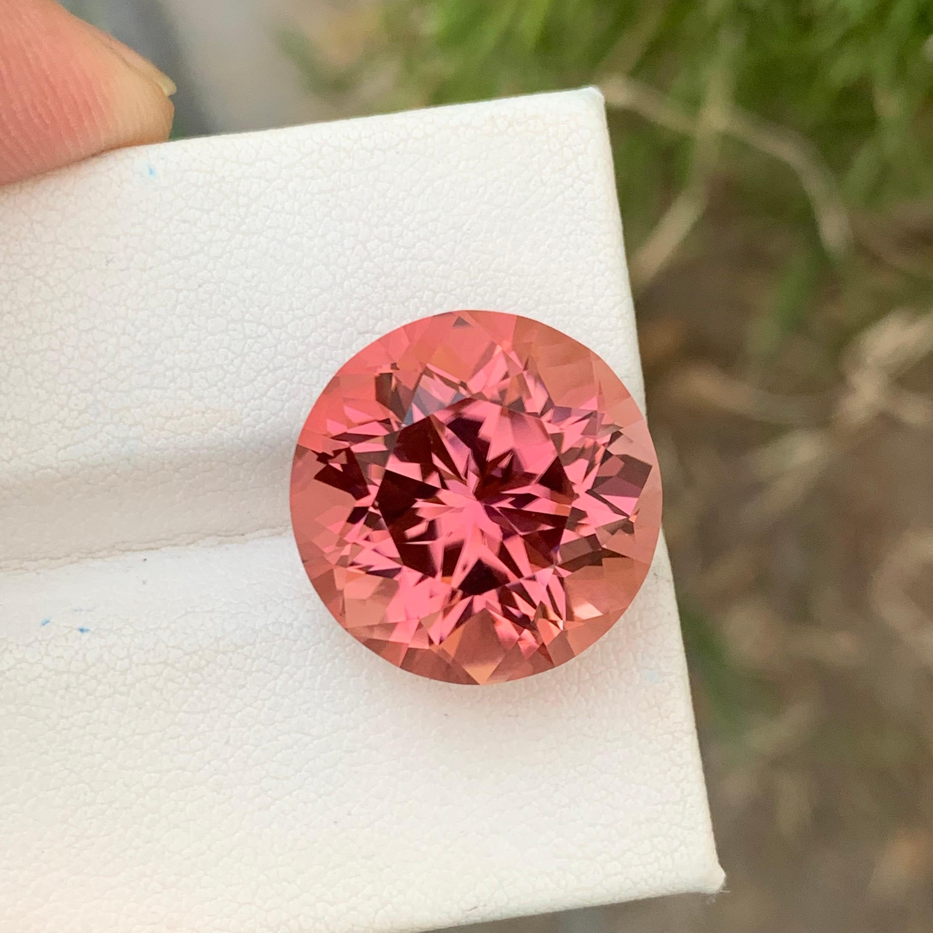Gorgeous 23.15 Carats Natural Loose Pink Tourmaline Round Shape For Necklace J For Sale 7