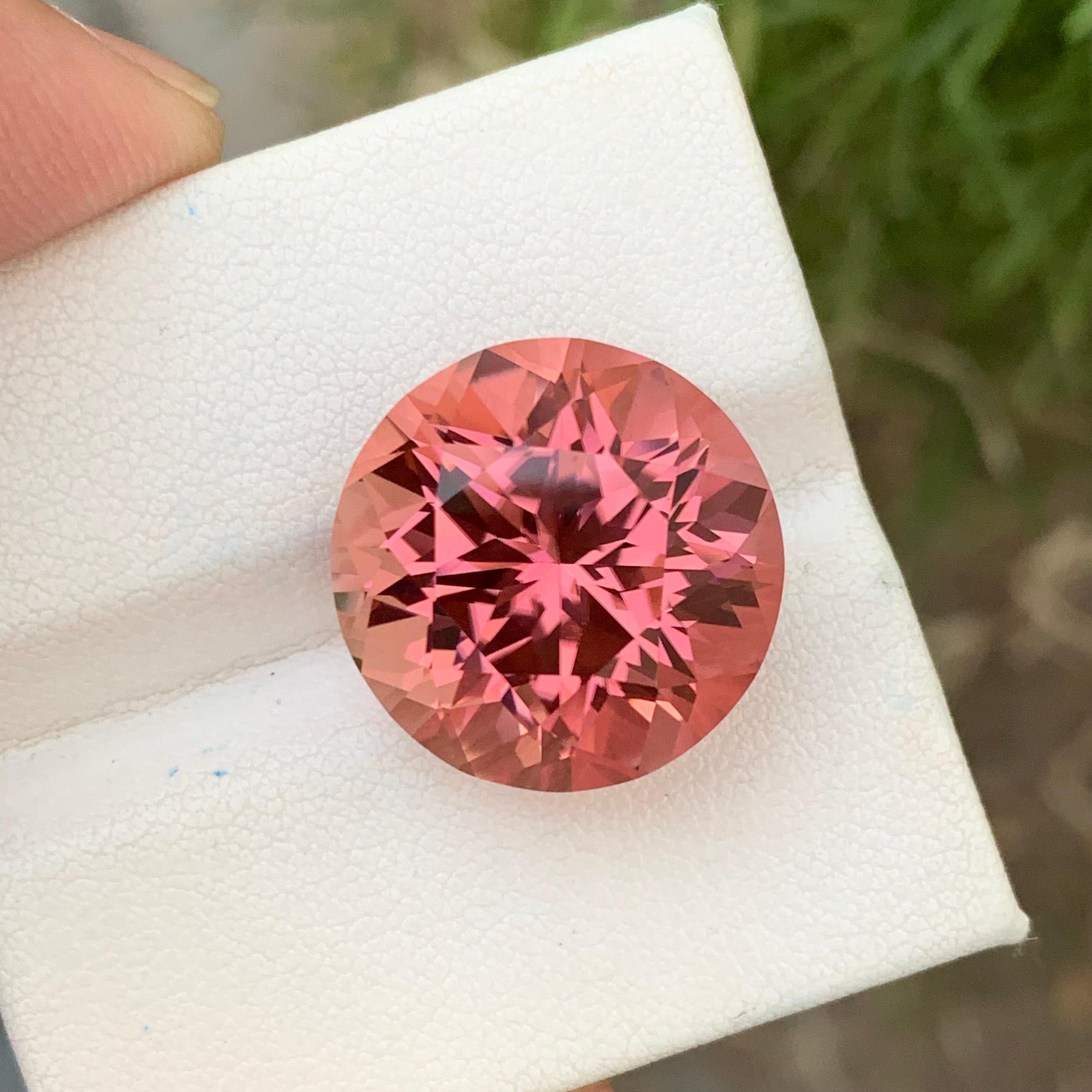 Arts and Crafts Gorgeous 23.15 Carats Natural Loose Pink Tourmaline Round Shape For Necklace J For Sale