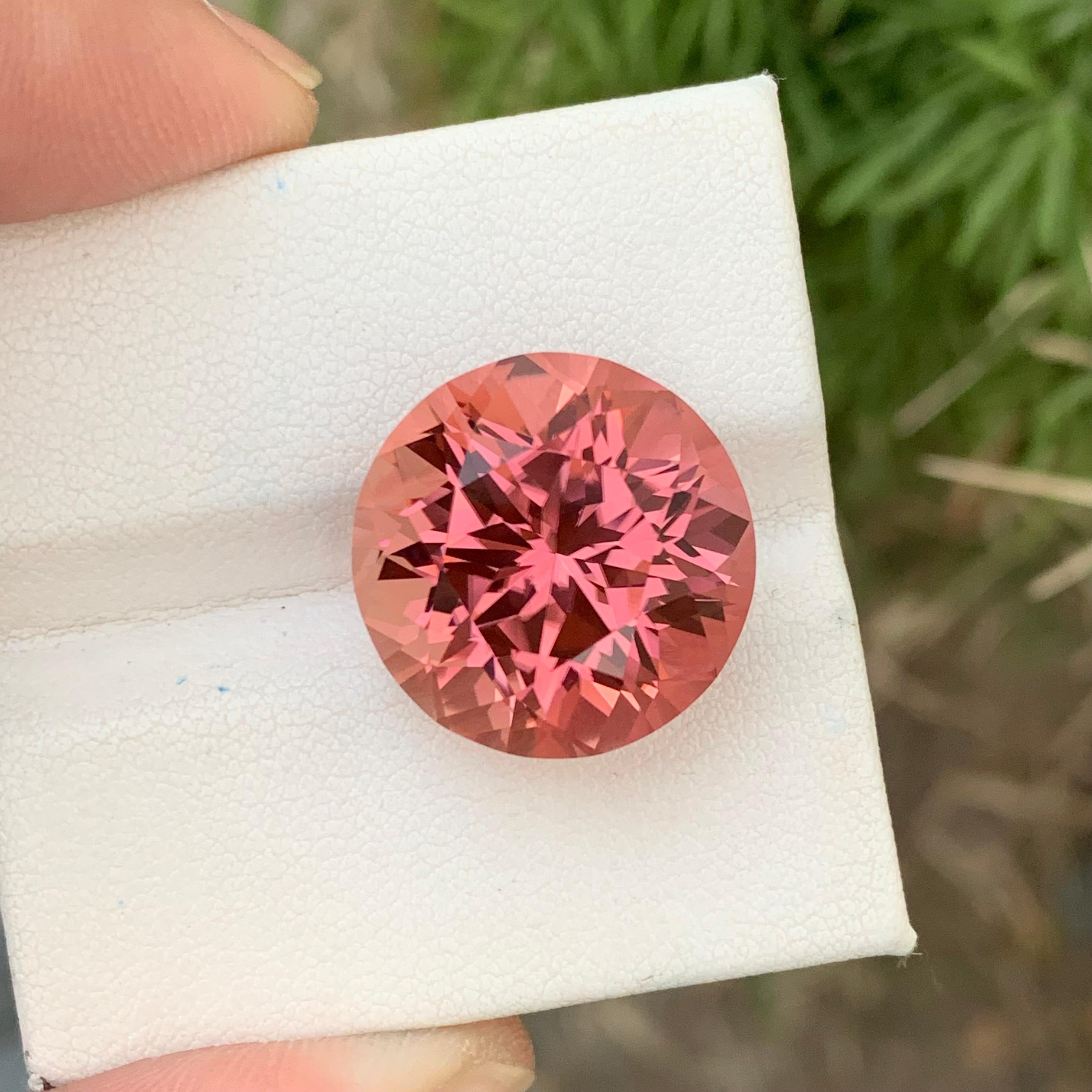 Round Cut Gorgeous 23.15 Carats Natural Loose Pink Tourmaline Round Shape For Necklace J For Sale