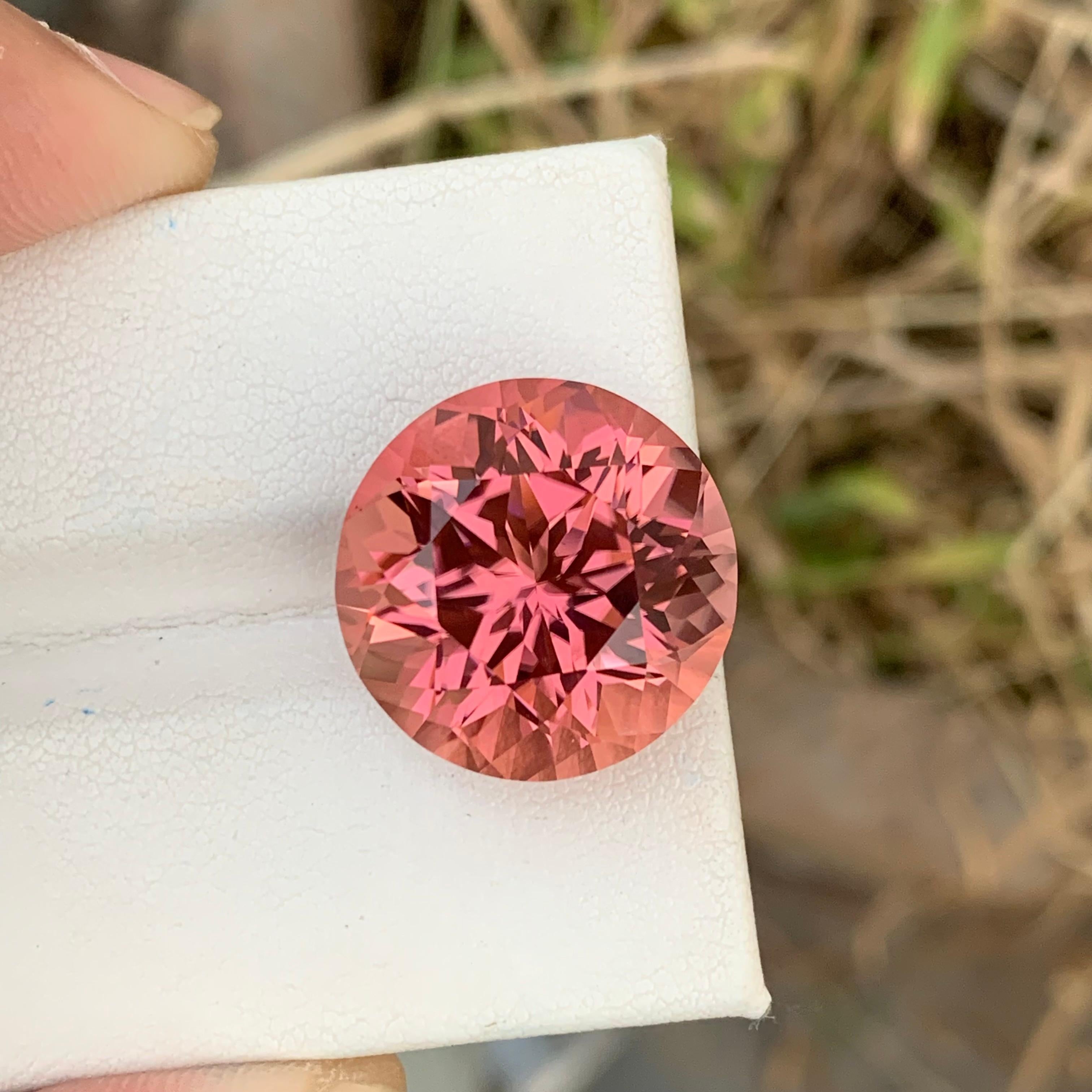 Gorgeous 23.15 Carats Natural Loose Pink Tourmaline Round Shape For Necklace J In New Condition For Sale In Peshawar, PK