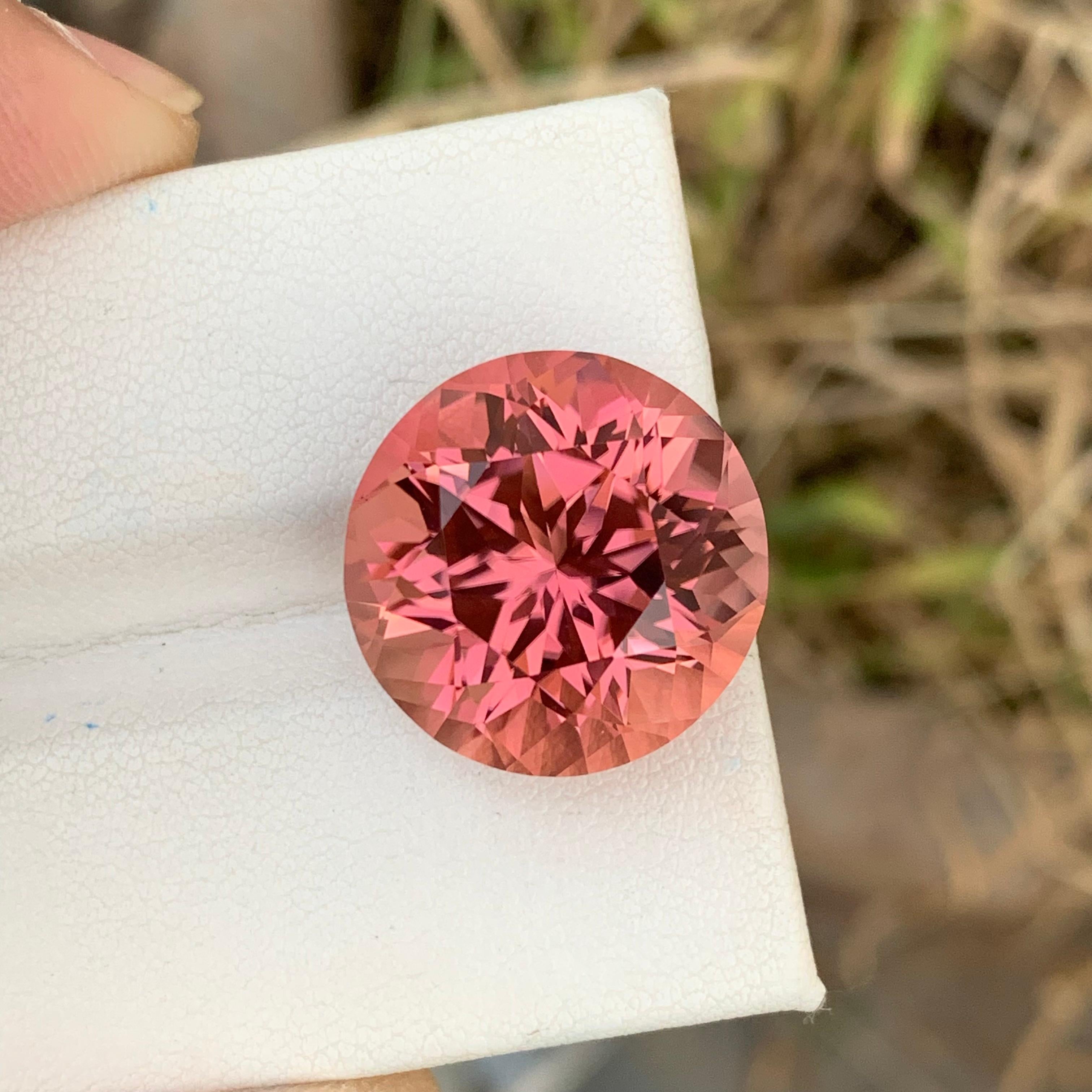 Superbe tourmaline rose naturelle non sertie de 23,15 carats de forme ronde pour collier J Unisexe en vente