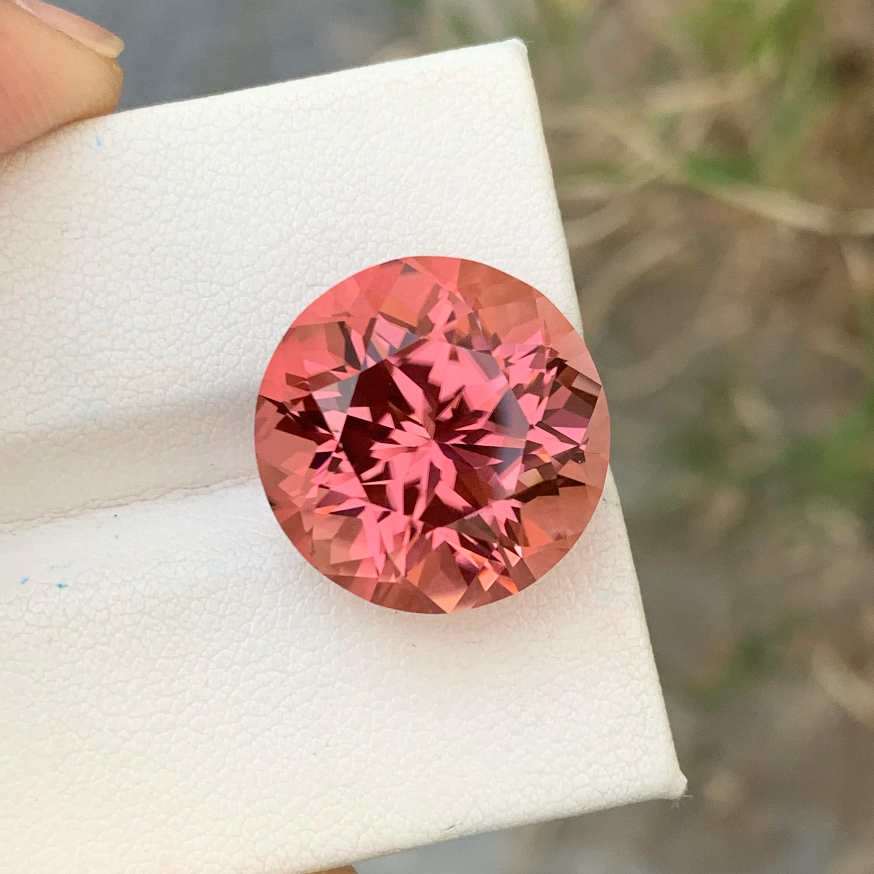 Wunderschöner 23,15 Karat natürlicher loser rosa Turmalin in runder Form für Halskette J im Angebot 1