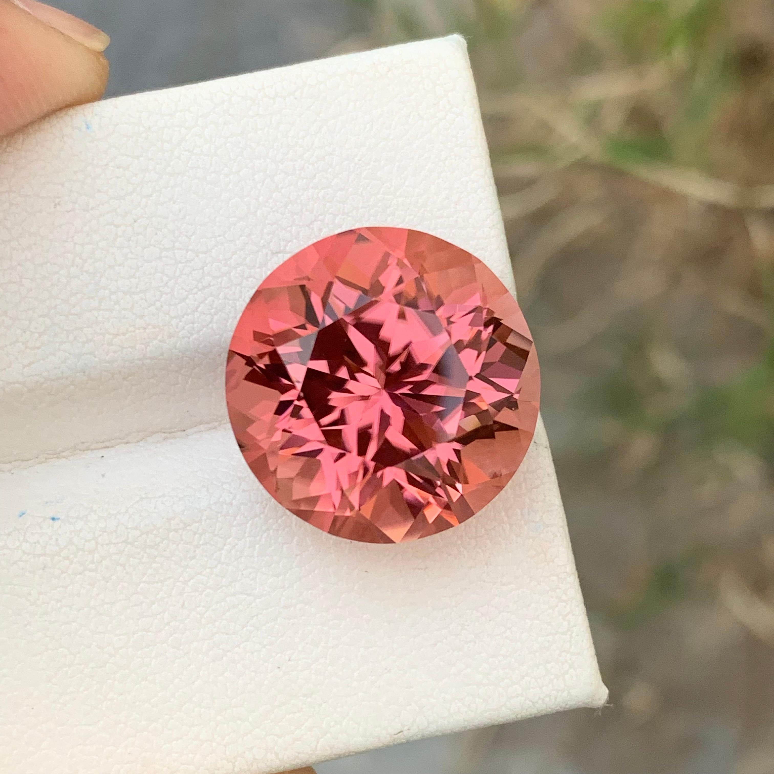 Gorgeous 23.15 Carats Natural Loose Pink Tourmaline Round Shape For Necklace J For Sale 1