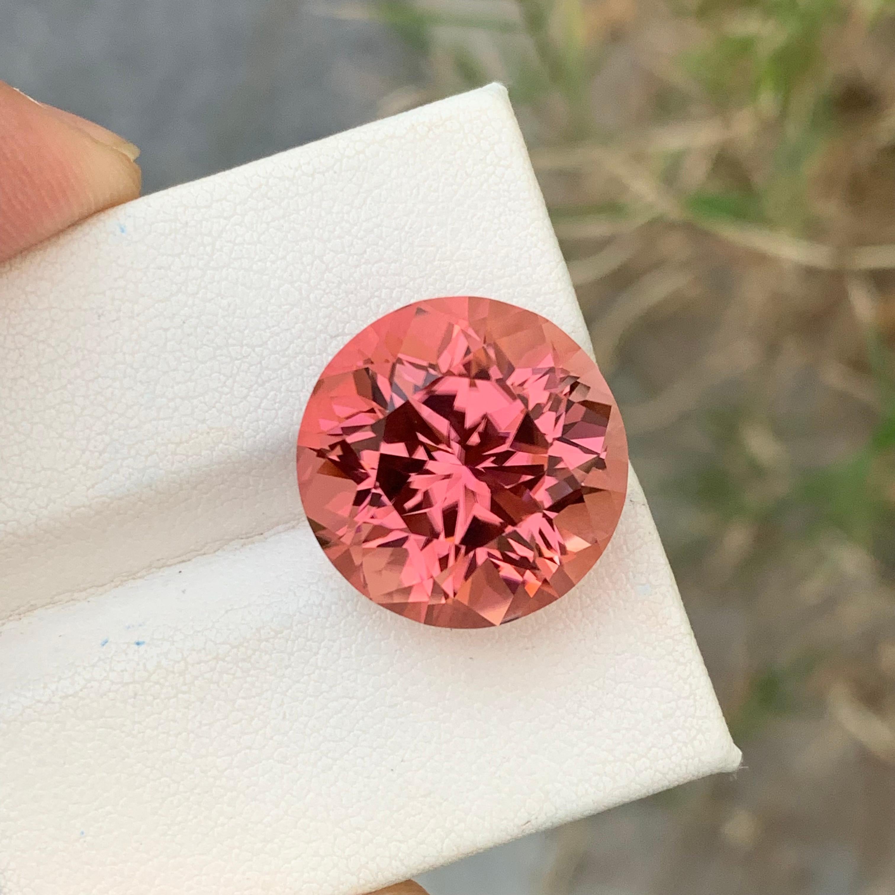 Wunderschöner 23,15 Karat natürlicher loser rosa Turmalin in runder Form für Halskette J im Angebot 2
