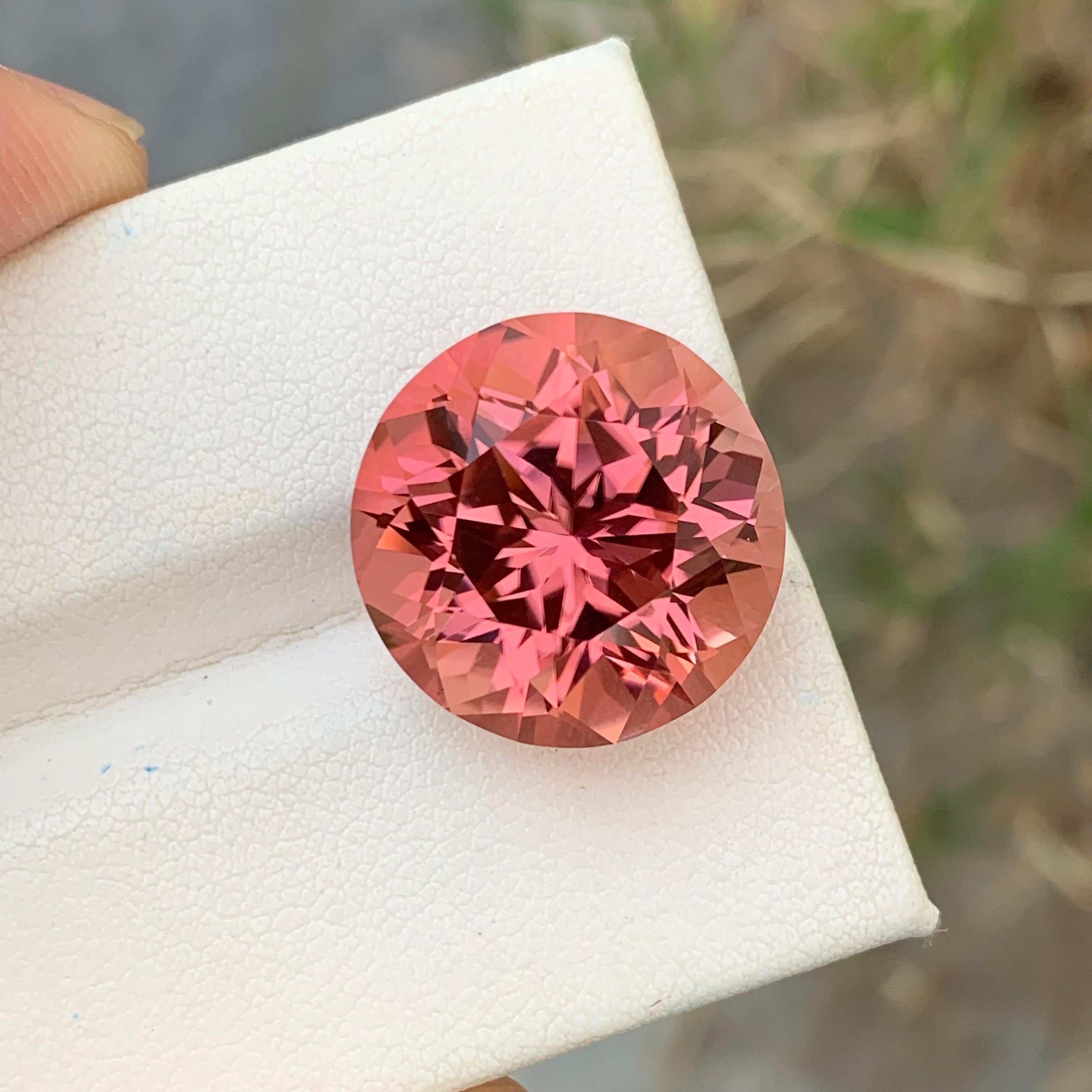Gorgeous 23.15 Carats Natural Loose Pink Tourmaline Round Shape For Necklace J For Sale 3