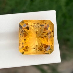Gorgeous 27.75 Carats Loose Citrine Deep Yellow Flower Cut