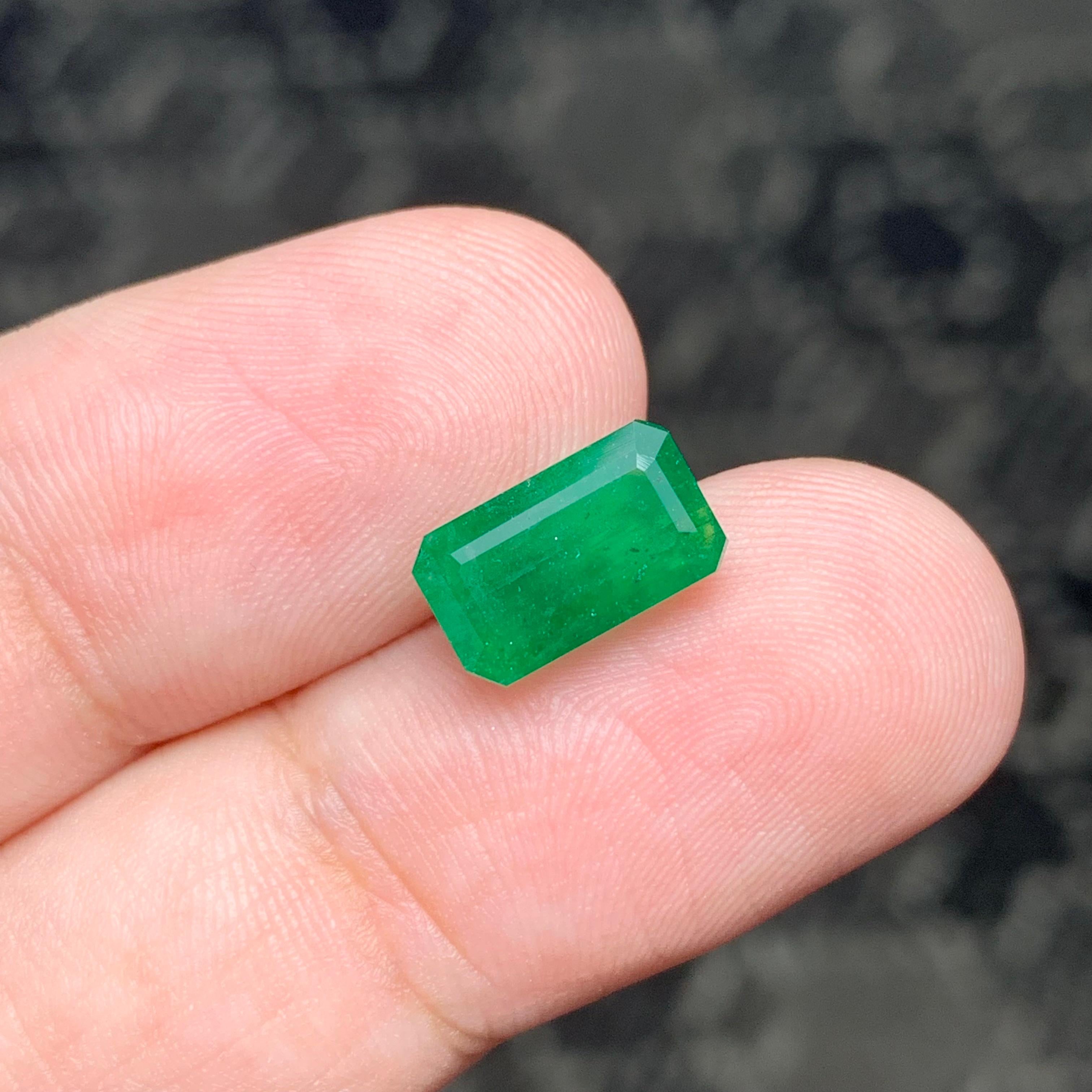 Loose Emerald 
Weight: 3.05 Carats 
Dimensions: 10.5x6.2x5.9 Mm
Origin: Swat Pakistan 
Shape: Emerald 
Color: Green
Treatment: Non 
Certificate: On Demand 
The Swat Emerald, also known as the Mingora Emerald, is a rare and highly prized gemstone
