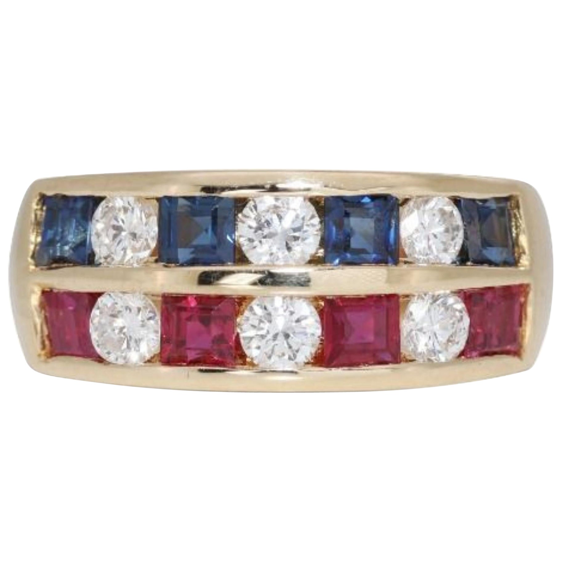 Wunderschönes .30ct. Runder Brillant-Doppelpflaster-Diamantring im Angebot