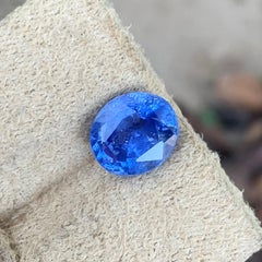 Gorgeous 3.10 Carat SI Loose Natural Blue Sapphire Gem Oval Shape for Ring