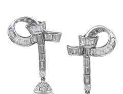 Sophia D, 3.46 Carat Pearl and Diamond Earrings