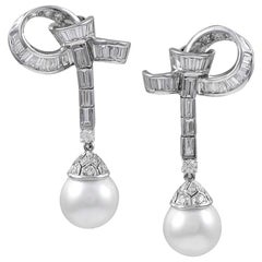 Boucles d'oreilles Sophia D en perles et diamants de 3,46 carats