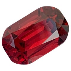 Gorgeous 3.70 Carat Natural Loose Red Rhodolite Garnet Long Cushion Gemstone