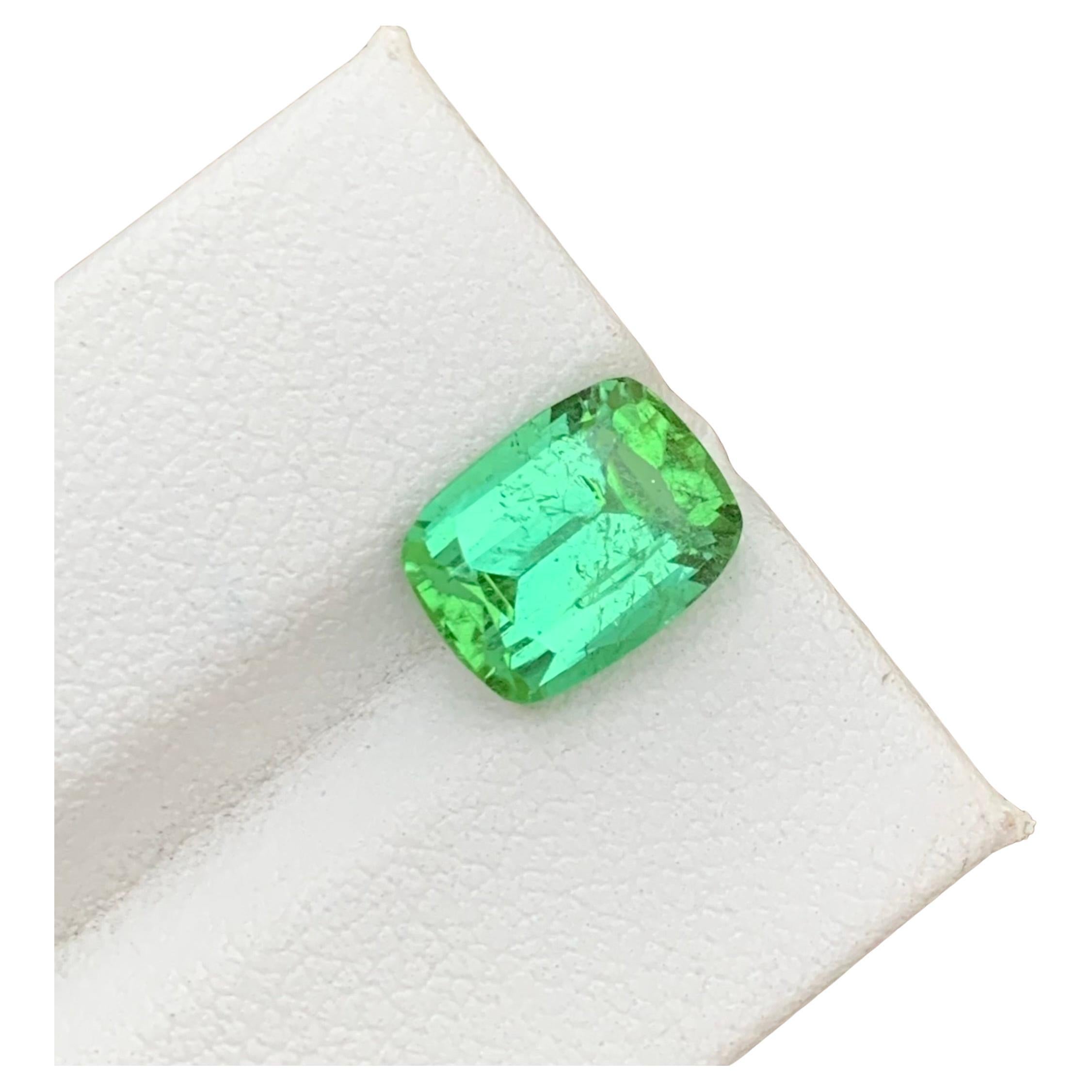 Gorgeous 3.80 Carats Natural Loose Mint Green Tourmaline  For Sale