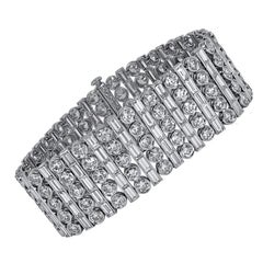 Sophia D, 40.24 Carat Diamond Bracelet set in Platinum