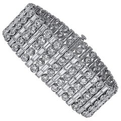 Sophia D, 40.24 Carat Diamond Bracelet set in Platinum
