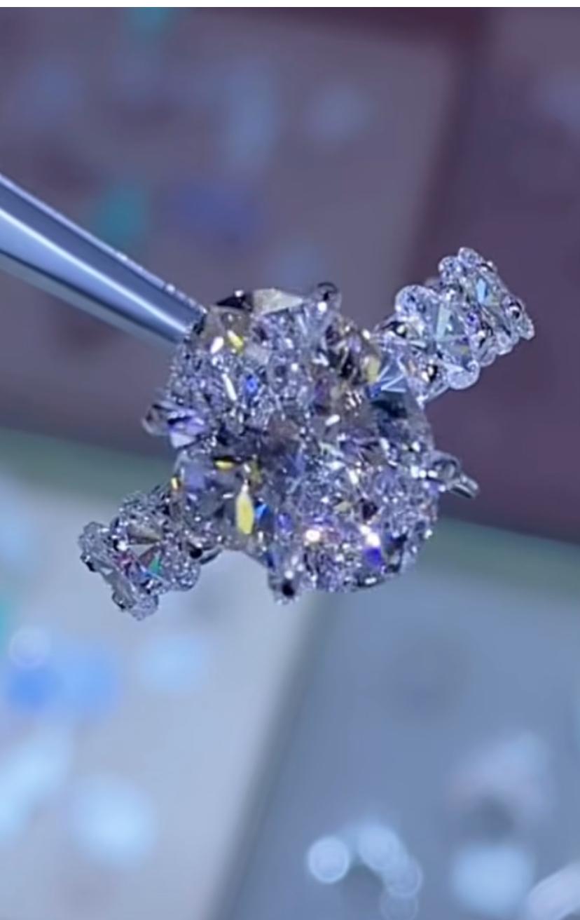Bague solitaire en or 18 carats avec diamant naturel certifié IGI de 3,00 carats Neuf - En vente à Massafra, IT