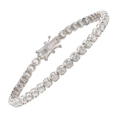 Splendido bracciale tennis con diamanti da 4,25 carati