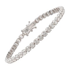 Magnifique bracelet tennis en diamants de 4,25 carats