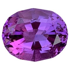 Superbe bague en améthyste naturelle non sertie violet profond de 4,60 carats