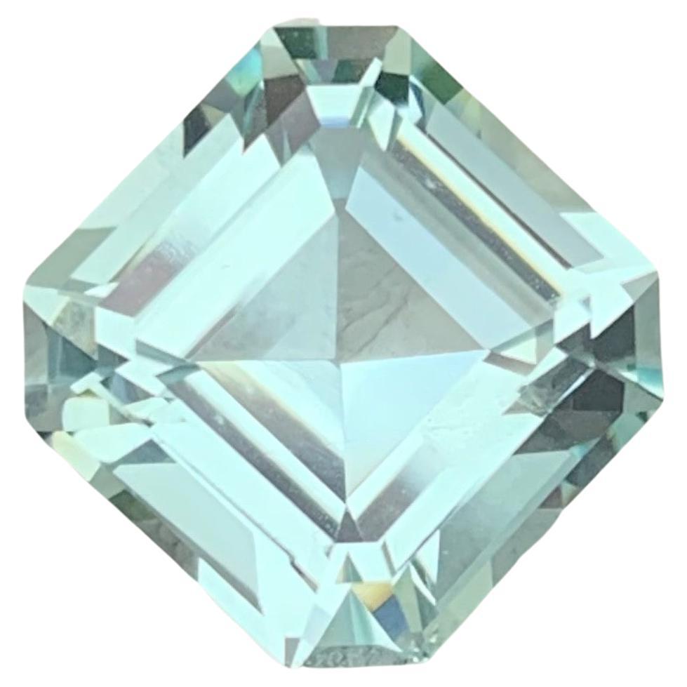 AsscherCut Intense Aquamarine and Diamond Ring at 1stDibs asscher