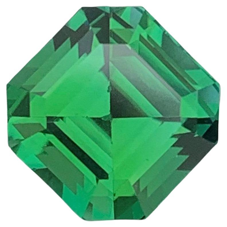 Gorgeous 5.50 Blueish Green Loose Tourmaline Asscher Cut for Ring Jewelry