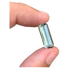 Magnifique Améthyste Prasiolite en vrac de 5,70 carats, de couleur vert clair, taille Pixel.