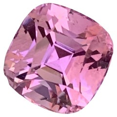 Splendida gemma sciolta naturale di tormalina rosa baby da 5,85 carati a forma di cuscino