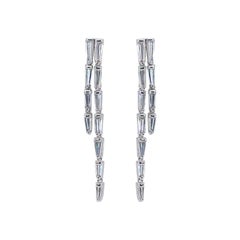 Precioso .60ct. Pendientes de Diamantes Colgantes Brillantes Redondos