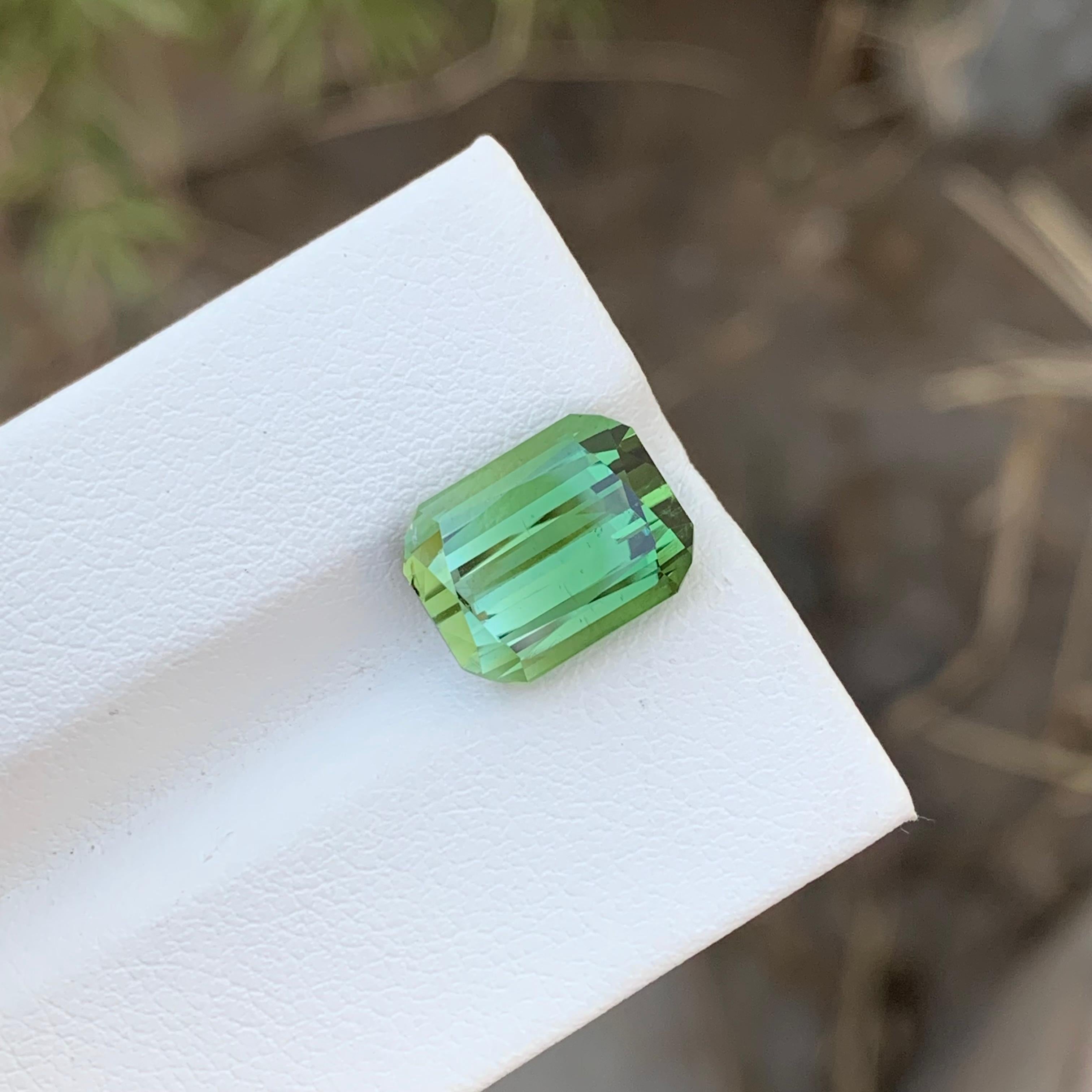 Gorgeous 6.35 Carats Mint Bicolor Loose Tourmaline Ring Gemstone Kunar Mine In New Condition For Sale In Peshawar, PK