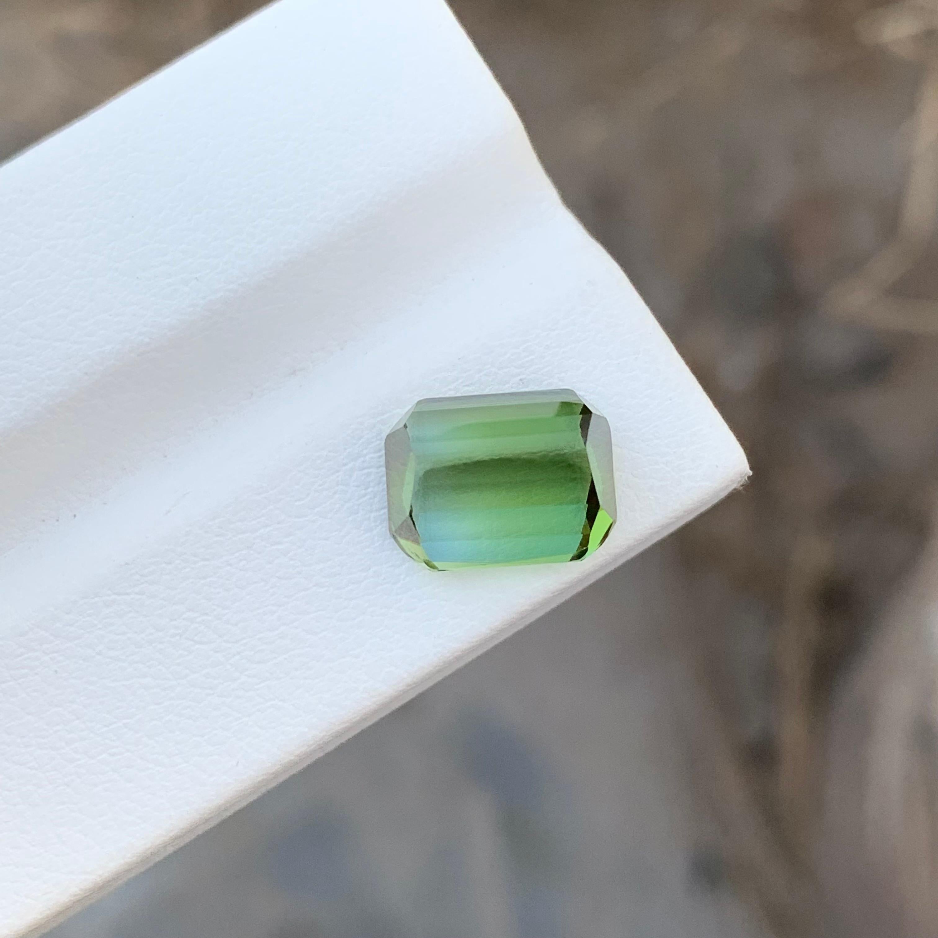 Gorgeous 6.35 Carats Mint Bicolor Loose Tourmaline Ring Gemstone Kunar Mine For Sale 2