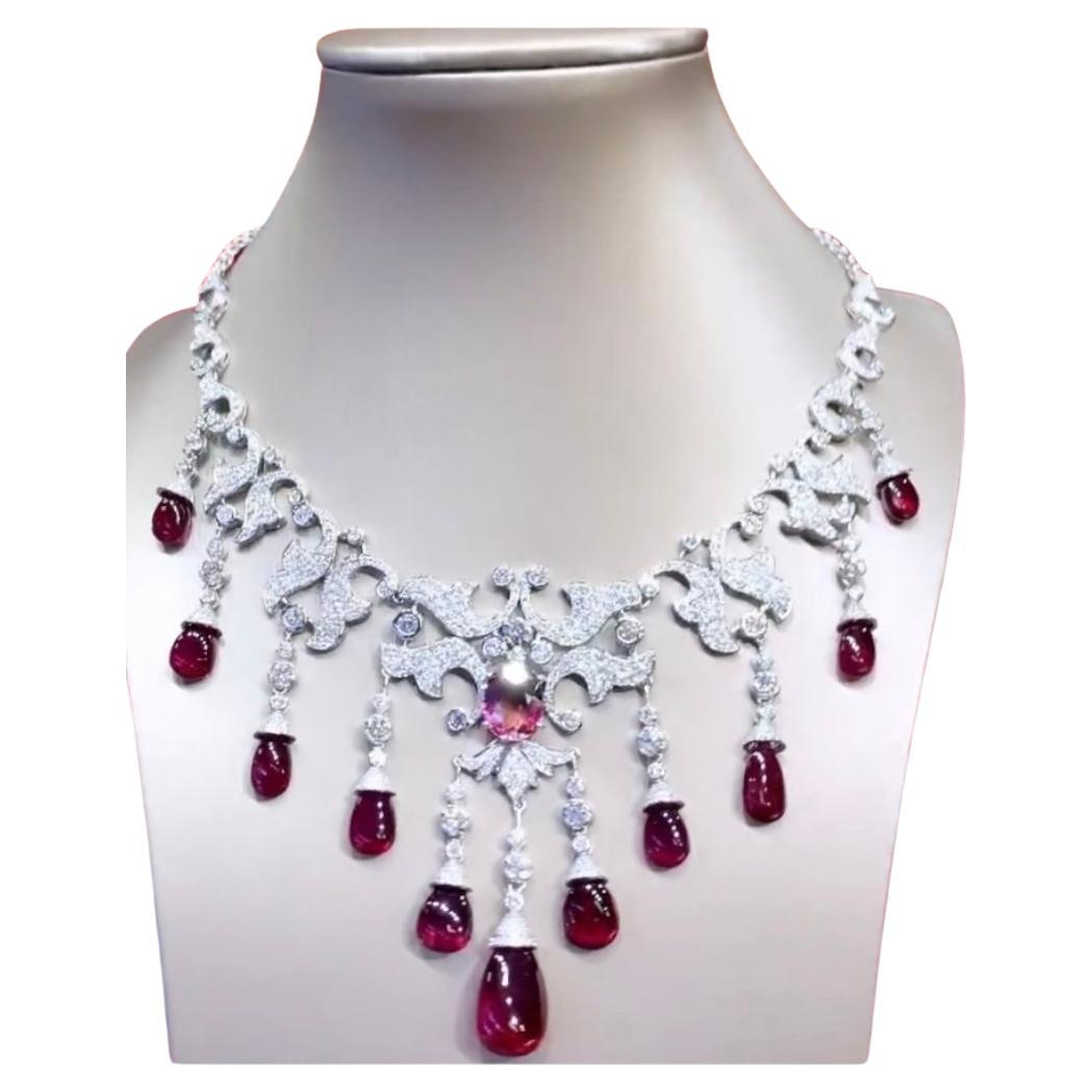 Pierre Précieuse Tourmaline Rubellite Du Mozambique - 6,85 Carats, Ovale, Avec Certificat AGI, Naturelle