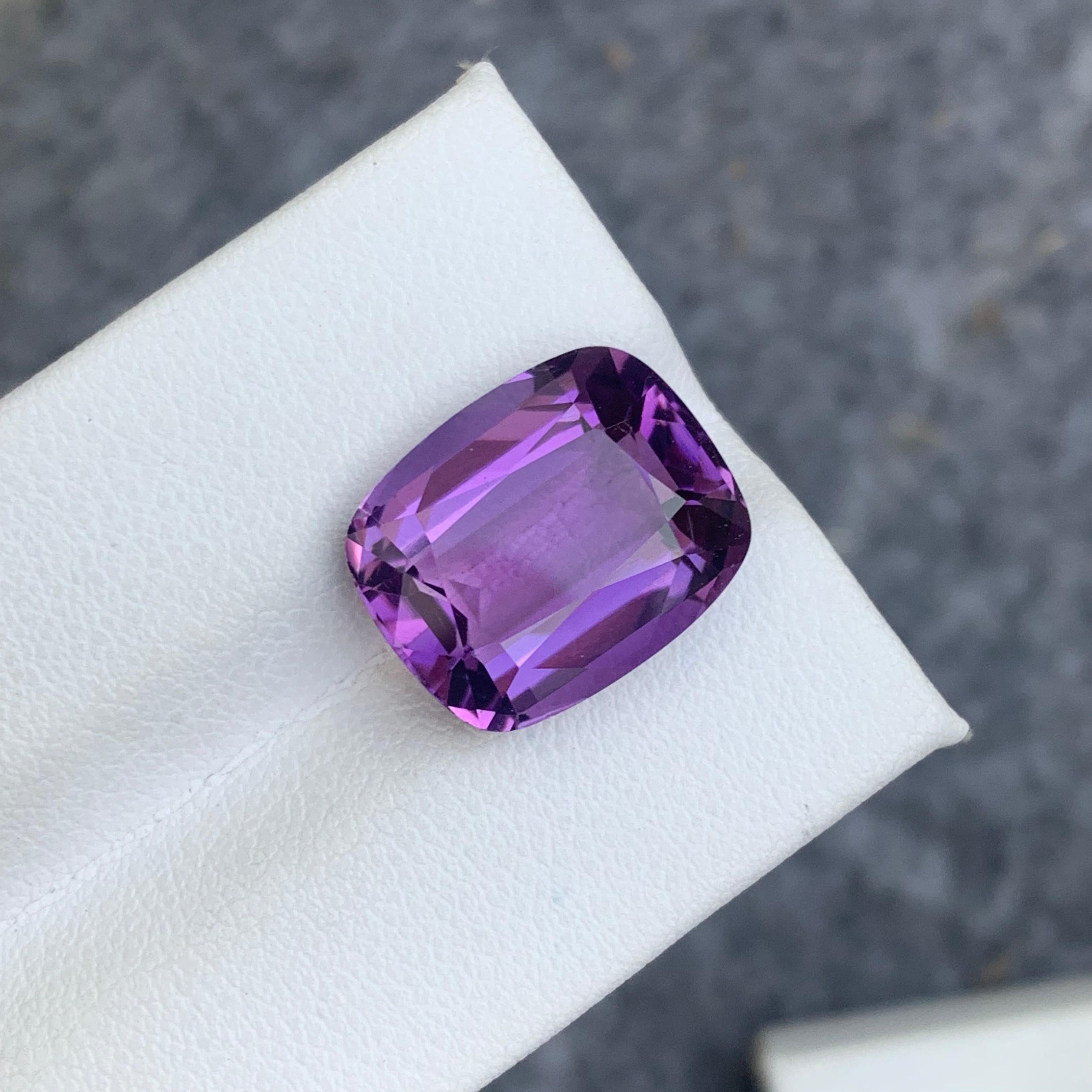 Gemstone Type : Amethyst
Weight : 9.10 Carats
Dimensions : 15.1x12.3x7.3 mm
Clarity : Eye Clean(SI)
Origin : Brazil
Color: Purple
Shape: Cushion
Certificate: On Demand
Month: February
.

Purported amethyst powers for healing
enhancing the immune