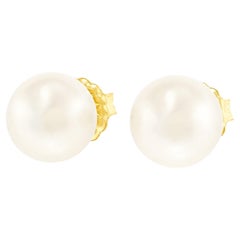 Splendide borchie di perle Akoya da 9,2 mm