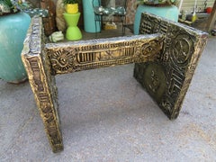Gorgeous Adrian Pearsall Brutalist Dining Table Desk the Style of Paul Evans