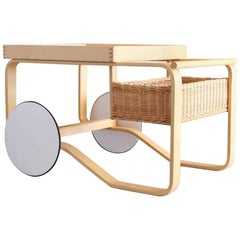 Gorgeous Alvar Aalto Tea Trolley Bar Cart Mid-Century Modern