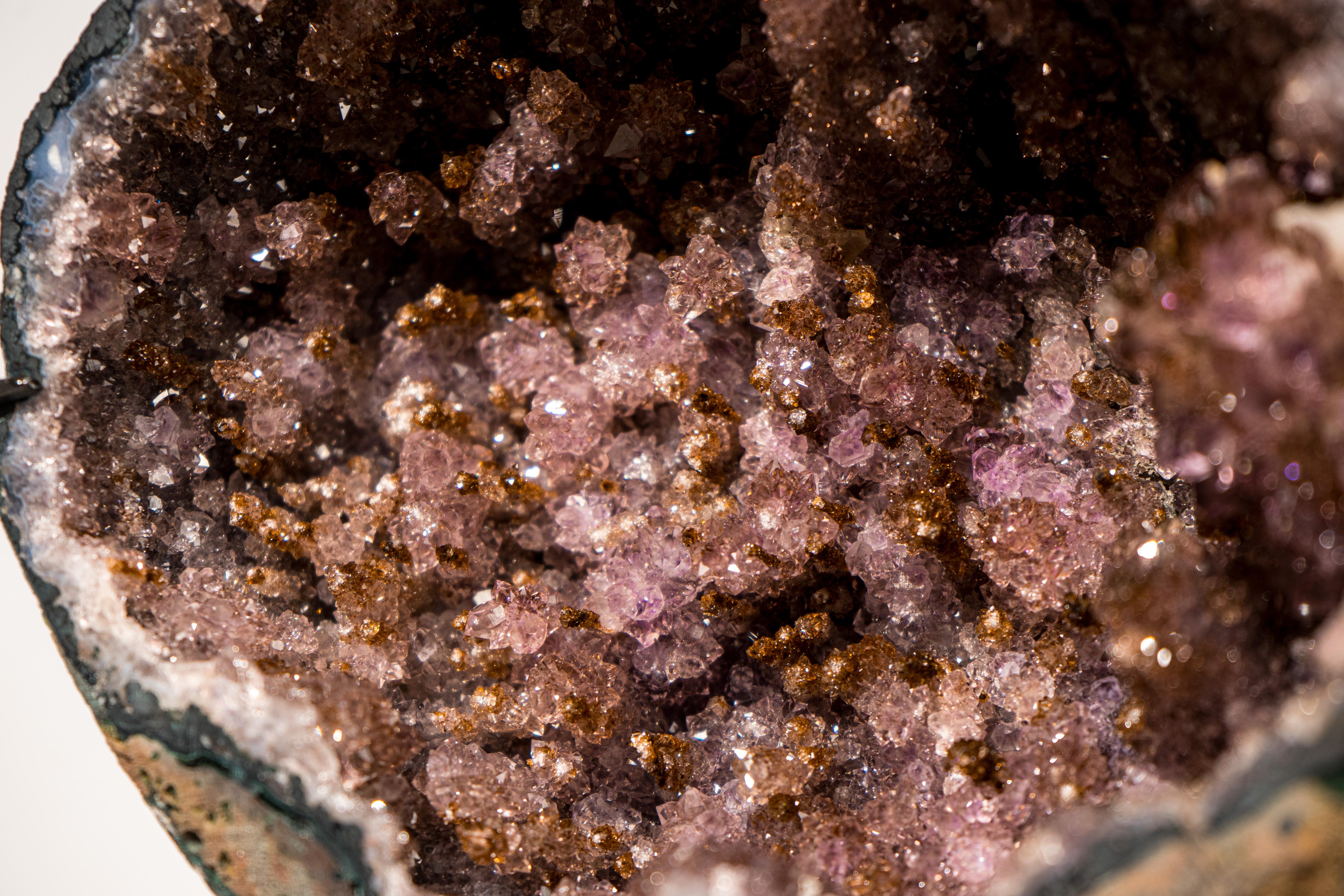 Boîte à bijoux en géode d'améthyste avec formations de stalactites Neuf - En vente à Ametista Do Sul, BR