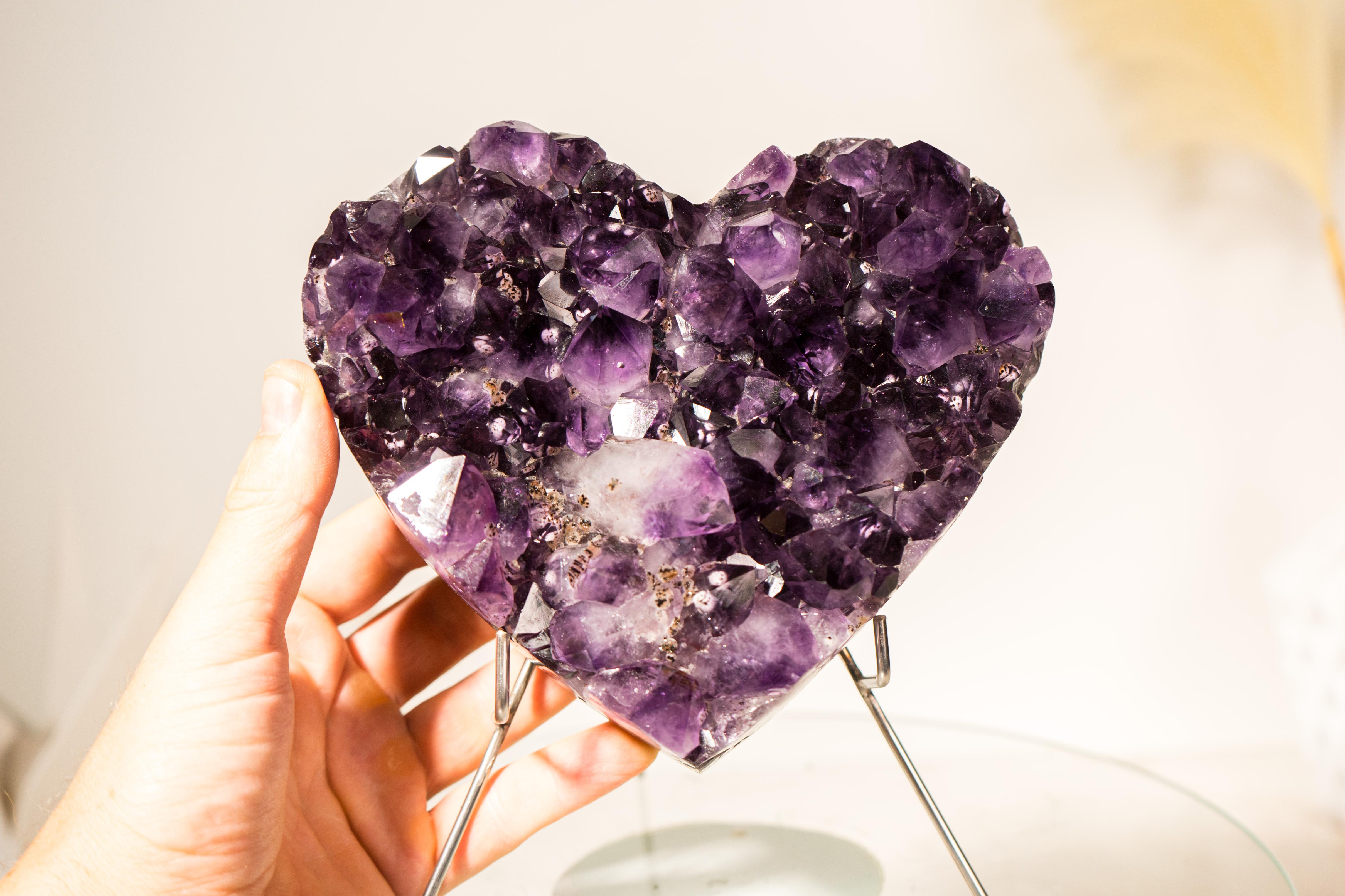 Wunderschönes Amethyst-Herz mit AAA-Grade im Angebot 4