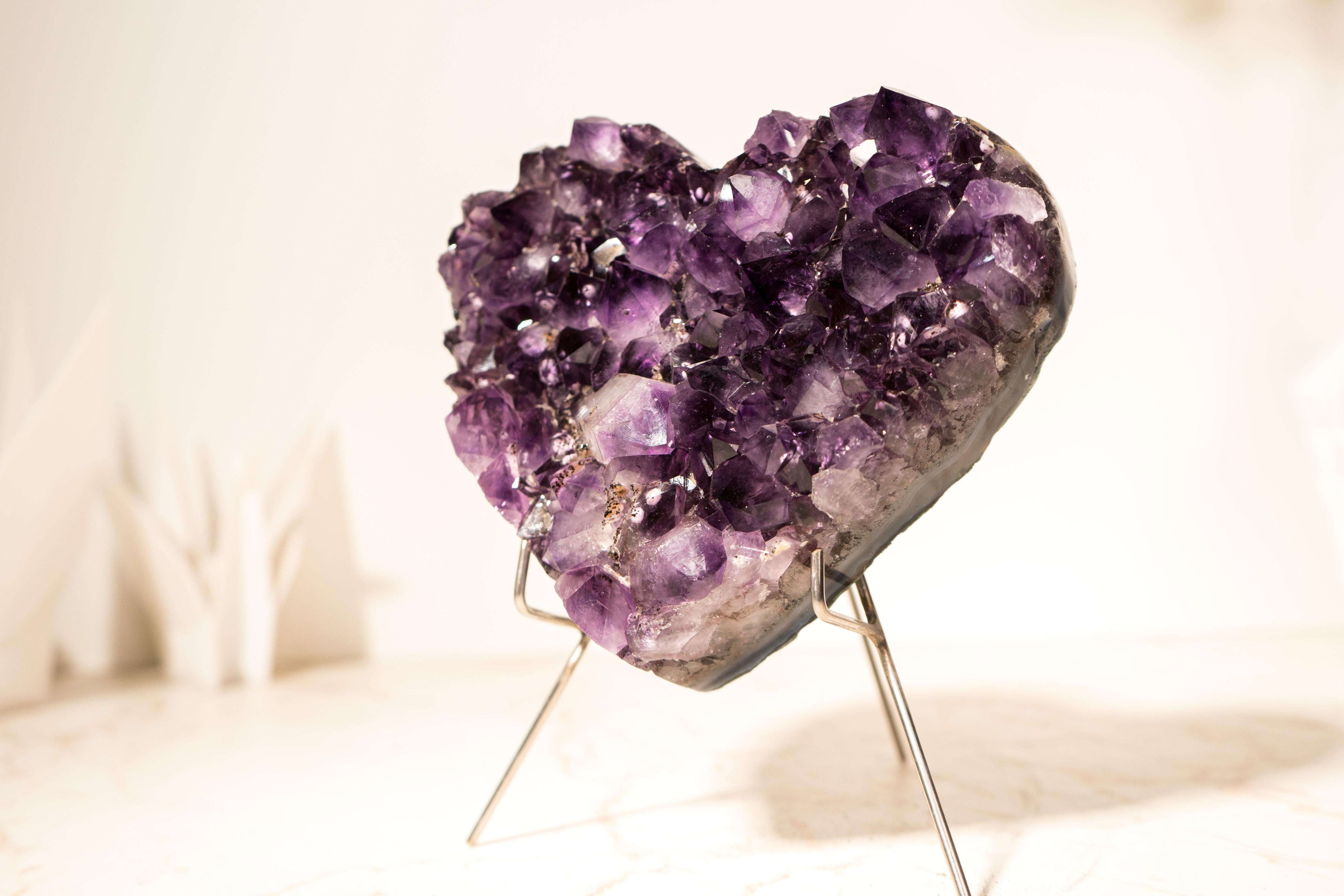 Wunderschönes Amethyst-Herz mit AAA-Grade im Zustand „Neu“ im Angebot in Ametista Do Sul, BR