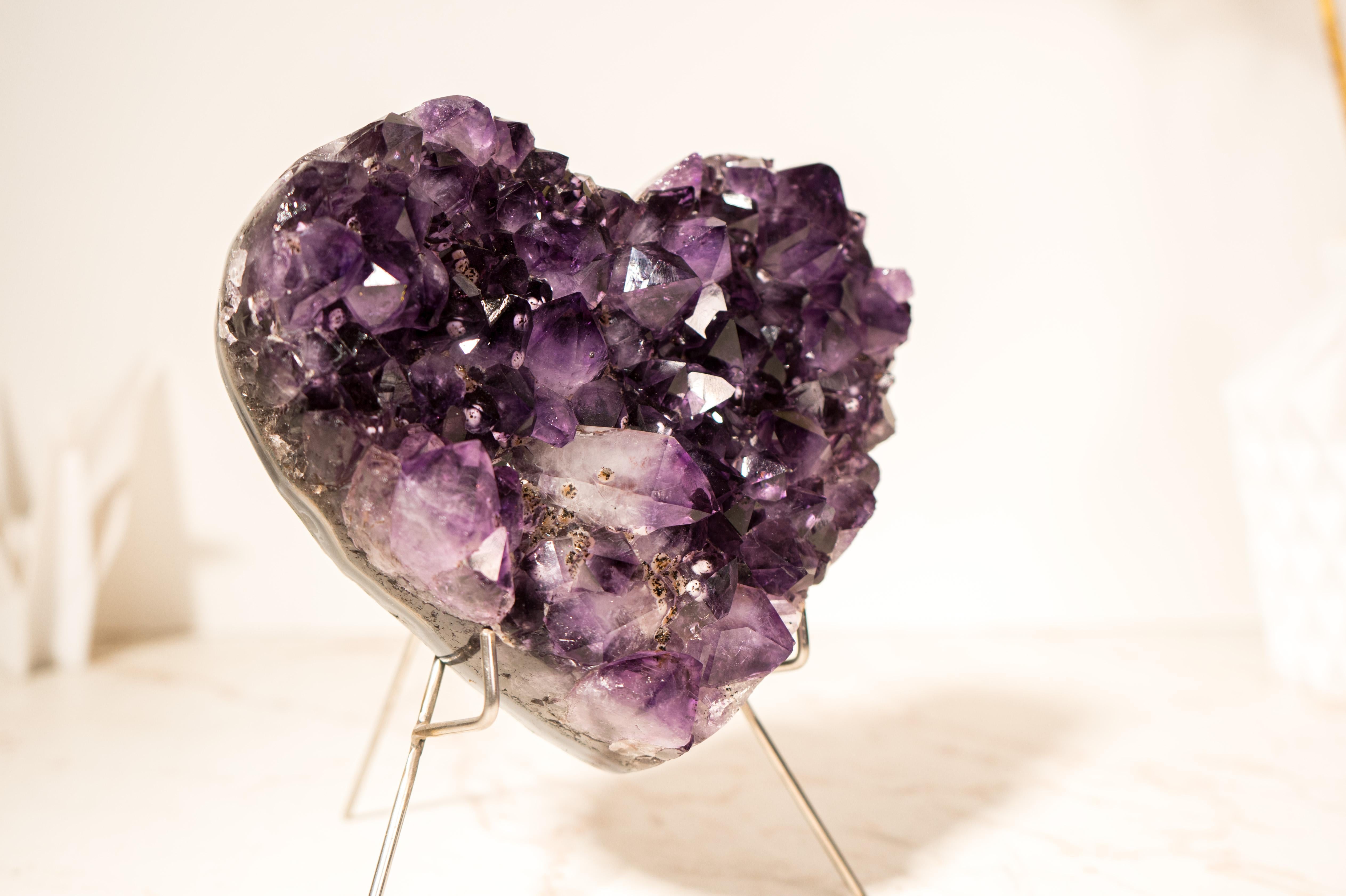 Wunderschönes Amethyst-Herz mit AAA-Grade (21. Jahrhundert und zeitgenössisch) im Angebot