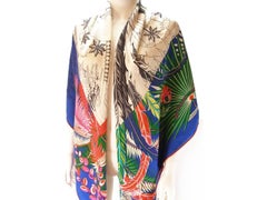 Gorgeous and Rare Hermes Mythiques Phoenix Cashmere Shawl 140 cm / BRAND NEW