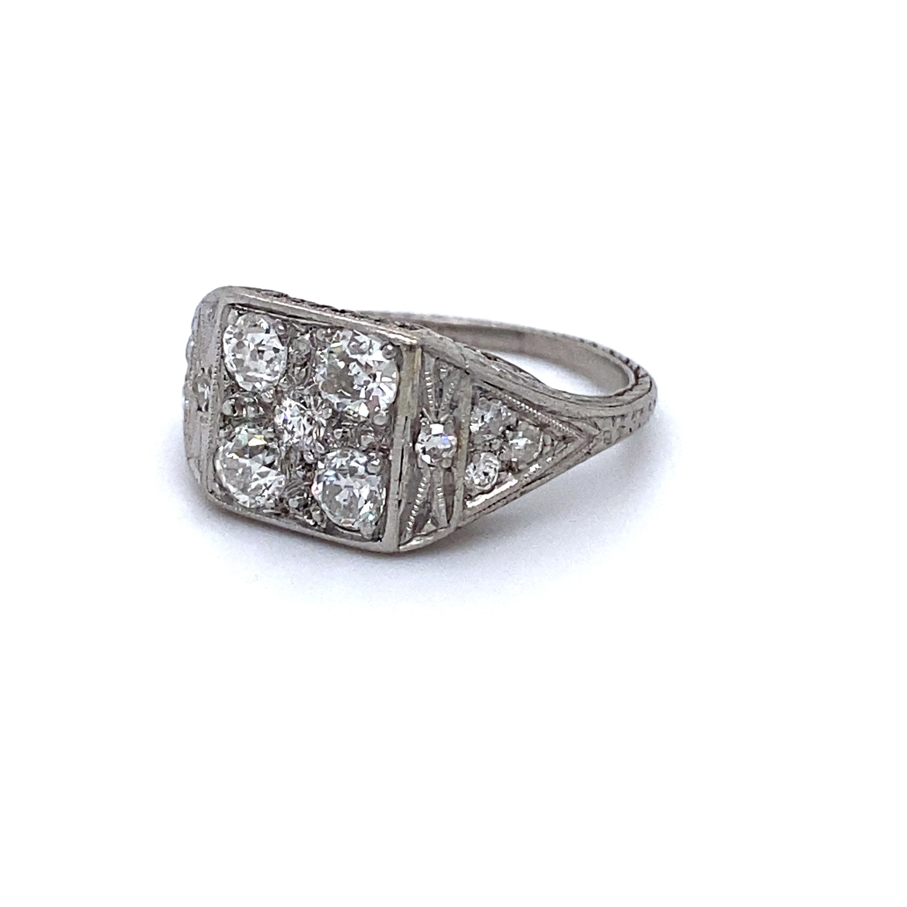 recessed diamond ring