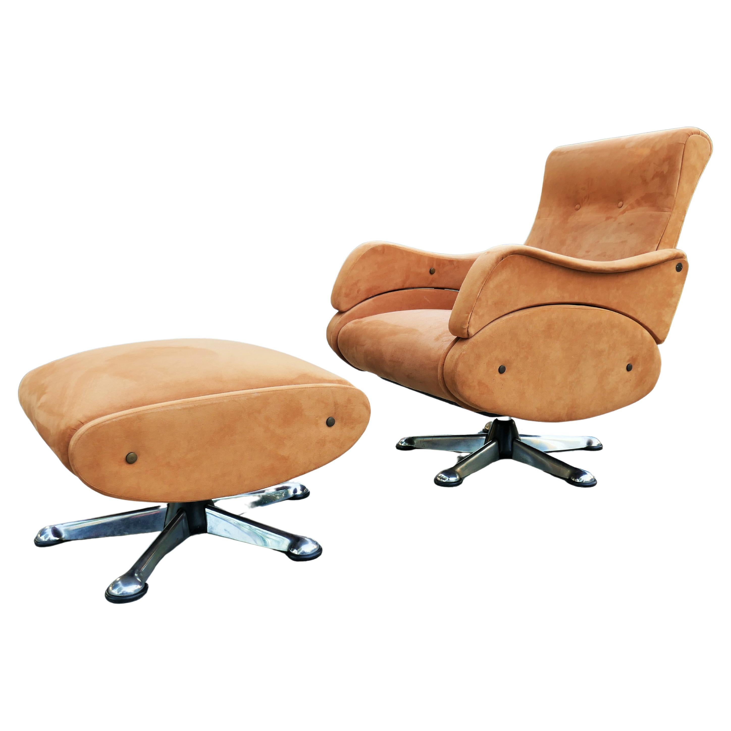 Gorgeous Reclining Chair with Ottoman In condizioni buone in vendita a Lugo, IT