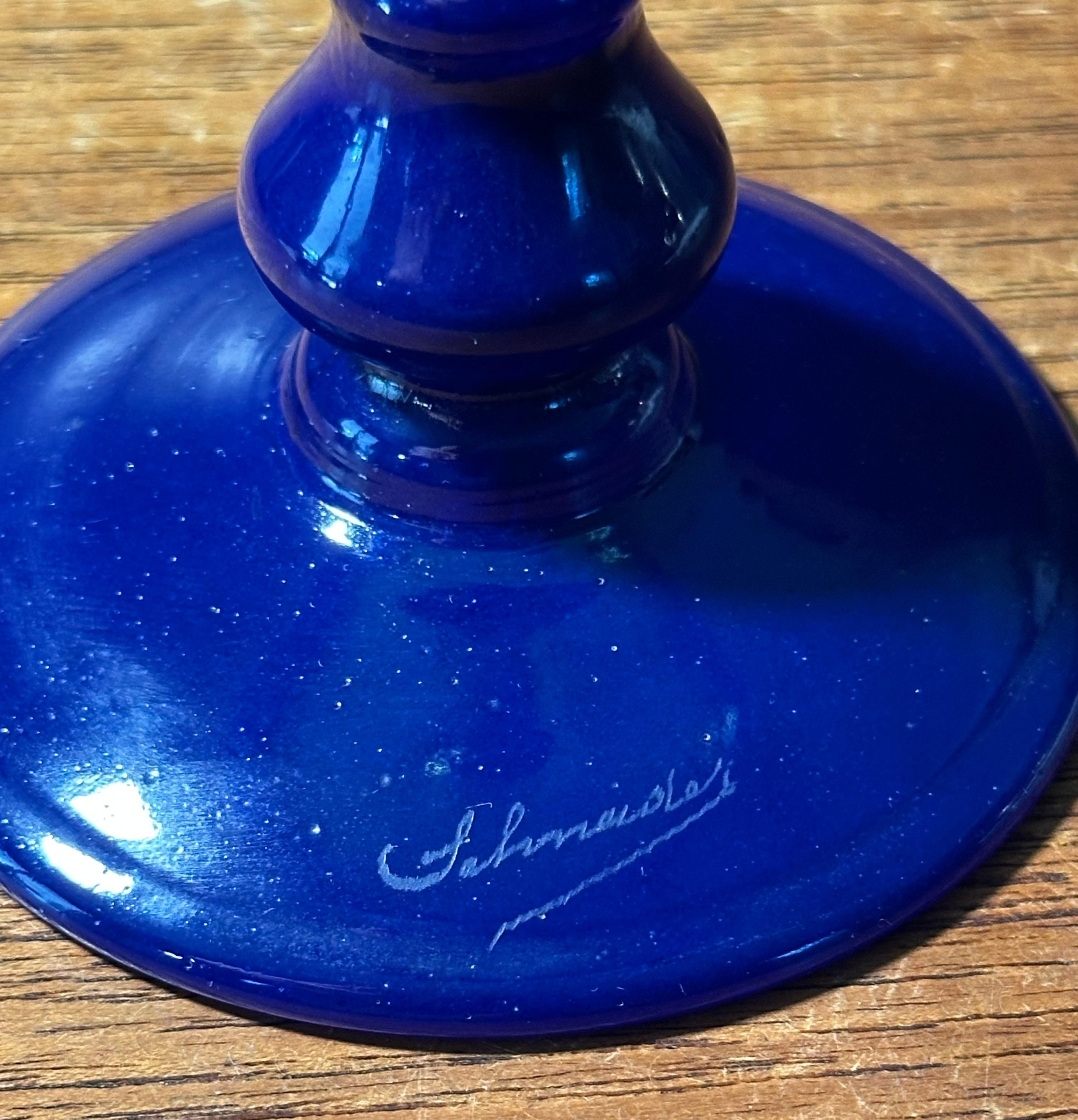 Gorgeous Art Deco Art Glass Tazza from 