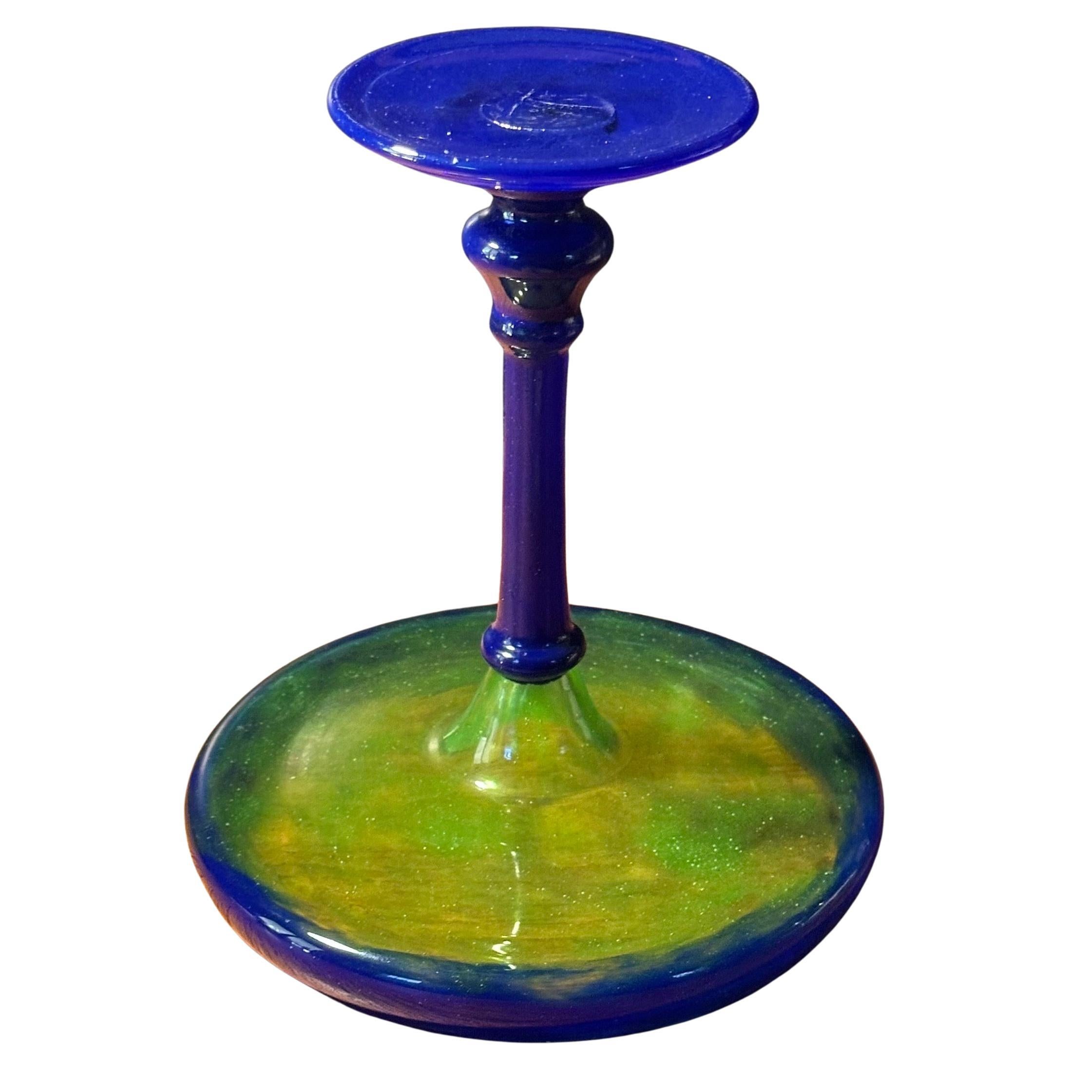 Gorgeous Art Deco Art Glass Tazza from 