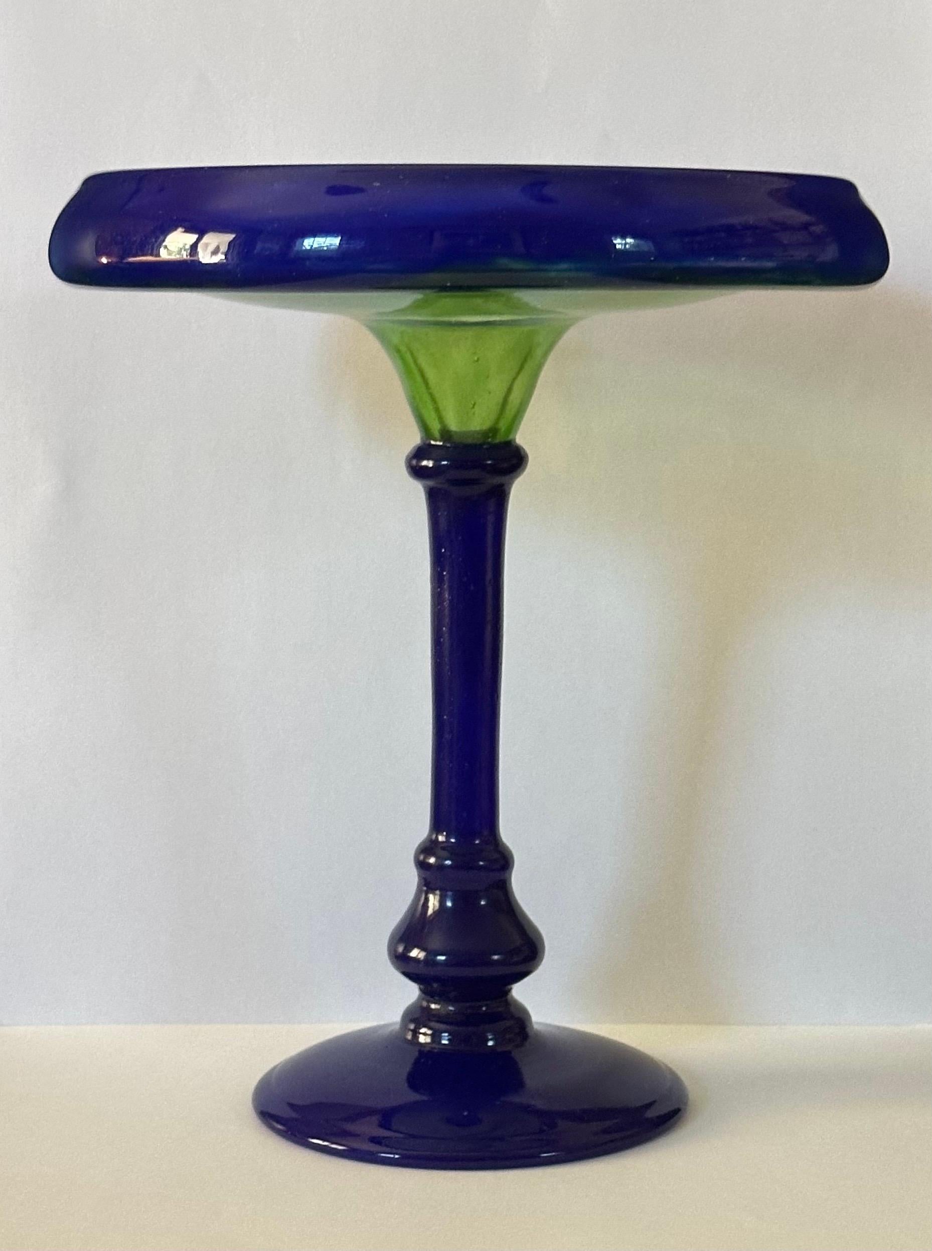 Gorgeous Art Deco Art Glass Tazza from 