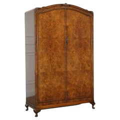 GORGOSO ARTE DECO BURR WALNUT ARMARIO DOBLE CON MiRRROR