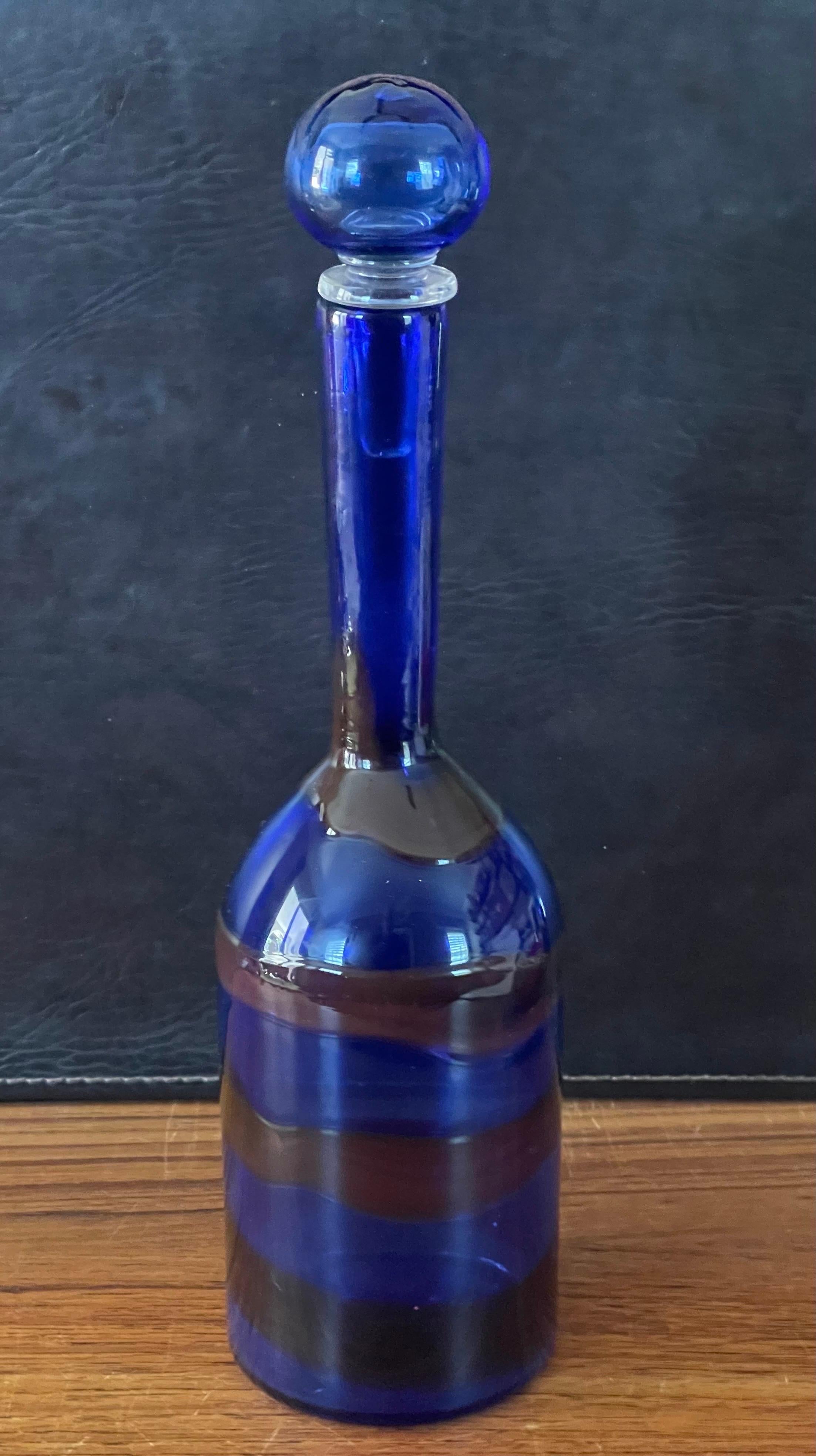 Italian Gorgeous Art Glass Decanter by Murano Glass For Sale